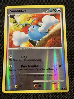 Pokemon Card 2009 Platinum - Swablu 97/127 Reverse Holo - Image 1