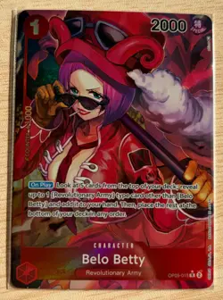 One Piece TCG OP05-015 Belo Betty Alt Art Parallel English - Image 3
