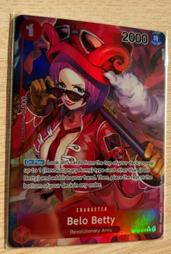 One Piece TCG OP05-015 Belo Betty Alt Art Parallel English - Image 4