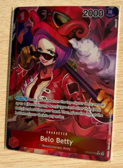 One Piece TCG OP05-015 Belo Betty Alt Art Parallel English - Image 5
