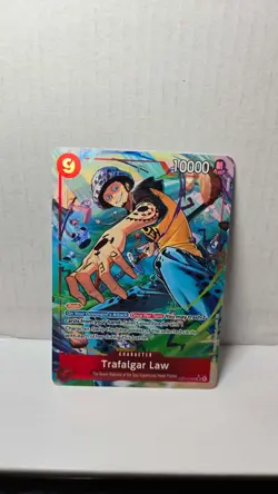 Trafalgar Law OP14-009 Supe Rare Alt Art The Azure Sea's Seven One Piece Mint NM - Image 1