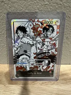 Bandai One Piece Card Luffy & Ace ST30-001 - Image 1