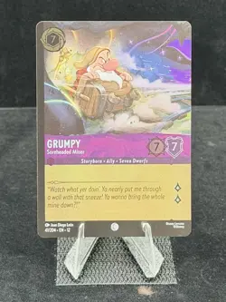 Disney Lorcana-Wilds Unknown-Grumpy-Soreheaded Miner-#41-ColdFoil-M/NM - Image 1