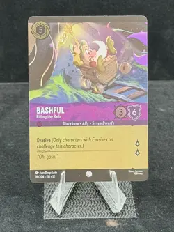 Disney Lorcana-Wilds Unknown-Bashful-Riding the Rails-#39-Cold Foil-M/NM - Image 1