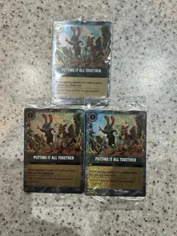 Disney Lorcana TCG Putting It All Together Zootropolis/Zootopia 2 Promo Card x3 - Image 1
