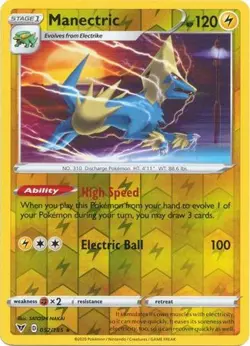 Manectric 52/185 Reverse Holo | Vivid Voltage | Pokemon Card - Image 1