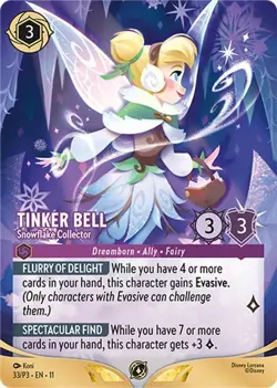 Lorcana Tinker Bell Store Championship Participant Card UNPLAYED - Image 1
