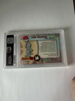 2000 TOPPS CHROME POKEMON T.V. #66 MACHOP POKEMON T.V psa 10 - Image 2