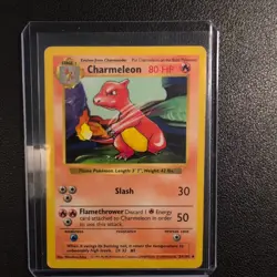 Pokemon Vintage Base Set Shadowless Charmeleon 24/102 NM/LP Wotc 1999 - Image 1