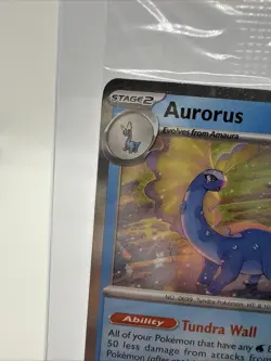 Pokemon Aurorus Perfect Order STAMPED Promo Cosmos Holo Card #24 SEALED 🦕 - Image 2