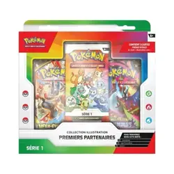 Pokemon – Coffret Collection Illustration – Premiers Partenaires – Serie 1 – FR - Image 1