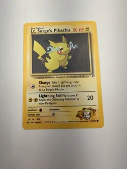 Pokemon TCG Lt. Surge's Pikachu Gym Heroes - Image 1