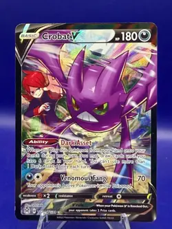Crobat V TG20/TG30 Lost Origin Trainer Gallery Holo Pokemon TCG NM - Image 1