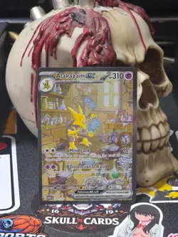 ☠☠ Pokemon Alakazam ex 201/165 Sv: Scarlet & Violet 151 Holo - Image 1