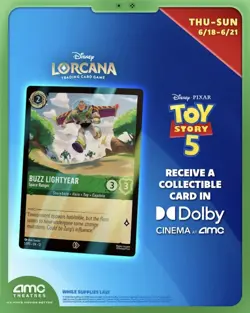 AMC ONLY Buzz Lightyear - Space Ranger 57/P3 Disney Lorcana Promo Foil PRESALE - Image 1