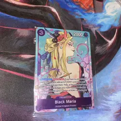 *sealed*One Piece Black Maria (Illustration Box Vol.2) OP08-074 Promo Card Foil - Image 1