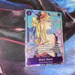 *sealed*One Piece Black Maria (Illustration Box Vol.2) OP08-074 Promo Card Foil - Image 2