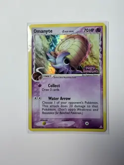 Omanyte 74/110 EX Holon Phantoms Stamp Reverse Holo Pokemon Card LP - Image 1