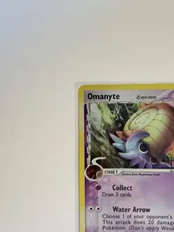 Omanyte 74/110 EX Holon Phantoms Stamp Reverse Holo Pokemon Card LP - Image 2