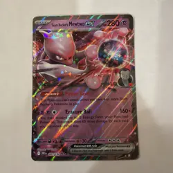 Pokemon TCG Team Rockets Mewtwo EX Double Rare Card 081/182 - Image 1