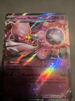 Pokemon TCG Team Rockets Mewtwo EX Double Rare Card 081/182 - Image 2