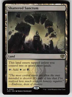 Shattered Sanctum Rare Secrets of Strixhaven 260 MTG Near Mint 2026 - Image 1