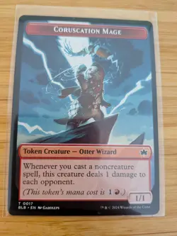 MTG Coruscation Mage Token 0017 BLoomburrow M/NM Free UK P&P - Image 1