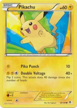 Pokemon TCG Black & White 7: Boundaries Crossed - Pikachu 50/149 - Image 1