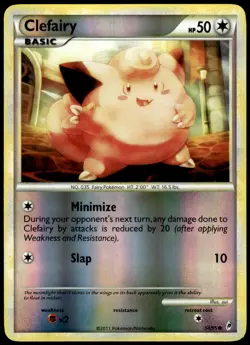 Clefairy 54/95 Call of Legends Reverse Holo Common LP Pokemon 2011 - Image 1