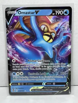 Omastar V 035/195 Pokemon Swsh12: Silver Tempest Ultra Rare Holo - Image 1