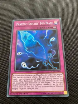 Phantom Knights' Fog Blade BLRR-EN065 Secret Rare Near Mint 1st Edition Yugioh - Image 1