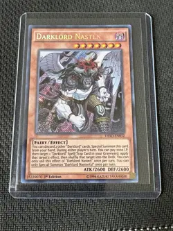 Darklord Nasten DESO-EN032 Destiny Soldiers 1st Edition Secret Rare - Image 1