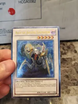 Yu-Gi-Oh! Ally Of Justice- Catastor TU07Ultimate Rare HEAVY PLAY, LIGHT CREASE - Image 1
