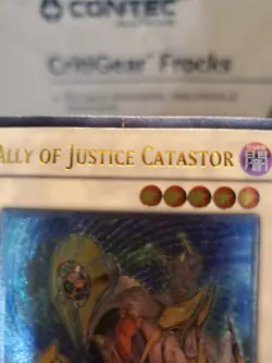 Yu-Gi-Oh! Ally Of Justice- Catastor TU07Ultimate Rare HEAVY PLAY, LIGHT CREASE - Image 3
