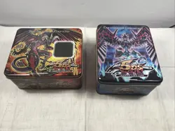 Lot of 2 Yu-gi-oh EMPTY TINS Red Dragon Archfiend Earthbound Immortals - Image 1