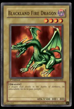 Blackland Fire Dragon MRD-062 Metal Raiders Yu-Gi-Oh 1st Edition LP - Image 1