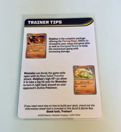 Pokemon TCG Mega Greninja Trainer Tip Art Card Chaos Rising - Image 2