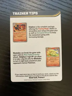 Greninja Chaos Rising Build & Battle Trainer Tips Pack Art Card Pokemon English - Image 3