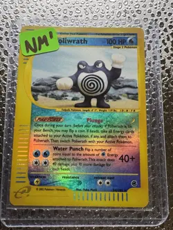 Poliwrath 24/165 NM Reverse Holo Expedition Base Set Pokemon Card - Image 3
