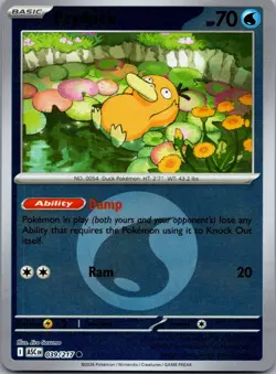 Psyduck (Energy Symbol Pattern) 039/217 Reverse Holo Ascended Heroes Pokemon NM - Image 1