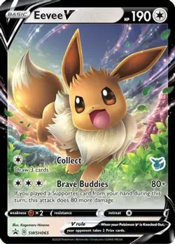 Eevee V (Eevee Stamped) SWSH065 Promo Battle Academy 2022 2022 Near Mint - Image 1