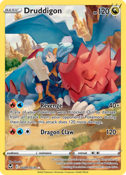 Druddigon TG09/TG30 Holo Silver Tempest Trainer Gallery Pokemon Holo NM - Image 1