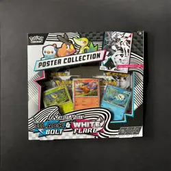 Pokemon TCG Black Bolt and White Flare Poster Collection Box Brand New - Image 1