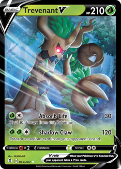 Trevenant V 013/203 Holo V Rare Evolving Skies Pokemon Holo Near Mint - Image 1