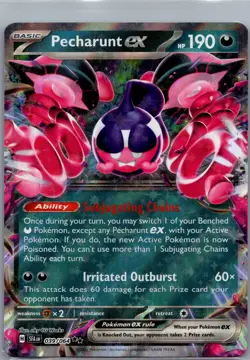 Pecharunt ex 039/064 Double Rare Shrouded Fable Pokemon Holo Near Mint - Image 1