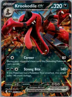 Krookodile ex 055/086 Double Rare Chaos Rising Pokemon Near Mint - Image 1