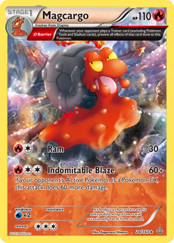 Magcargo 24/160 Rare Primal Clash Pokemon Near Mint - Image 1