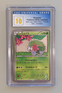 Pokemon 2016 JP Mythical & Legendary Dream Shine 003/036 Shaymin Holo 1st CGC 10 - Image 1
