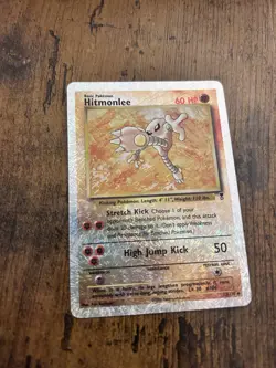 WotC Hitmonlee 7/62 Fossil Holo Rare Pokemon TCG English 60 HP Basic - Image 1