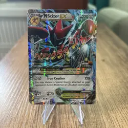 Pokemon TCG M Scizor EX Breakpoint 77/122 Holo Ultra Rare LP Condition - Image 1